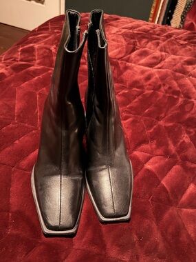 Vagabond Shoemakers Black Hedda Heeled Boots (Size 38)